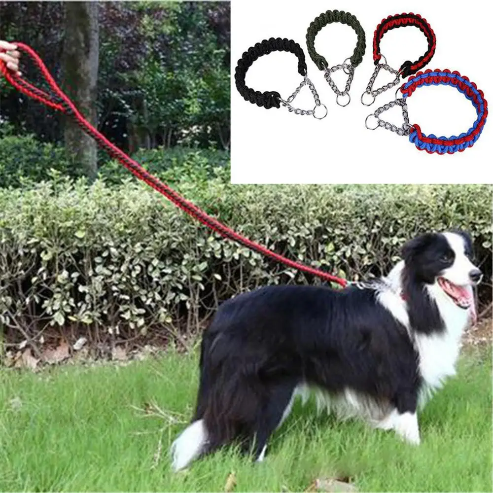 

Walk Running Pet Dog Leash With P Chain Cat Puppy Collar Leashes Traction Nylon Rope For Medium Large Dogs Pitbull Bulldog Pugs