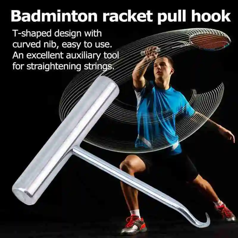 

Tennis Racket Badminton Racket Pull Hook Squash Racket Pull Accessories Machine Stringing Pull Hook Diy Tool String W9Z3