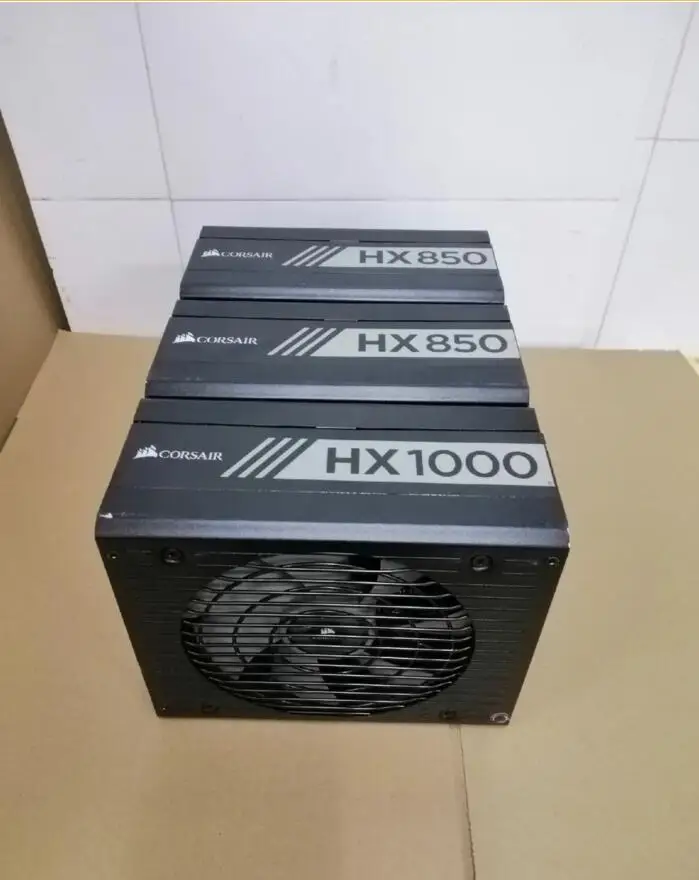 

Used Original HX 850 HX1000 Full Module Silent Desktop Power Supply 80plus Platinum Certification with cables