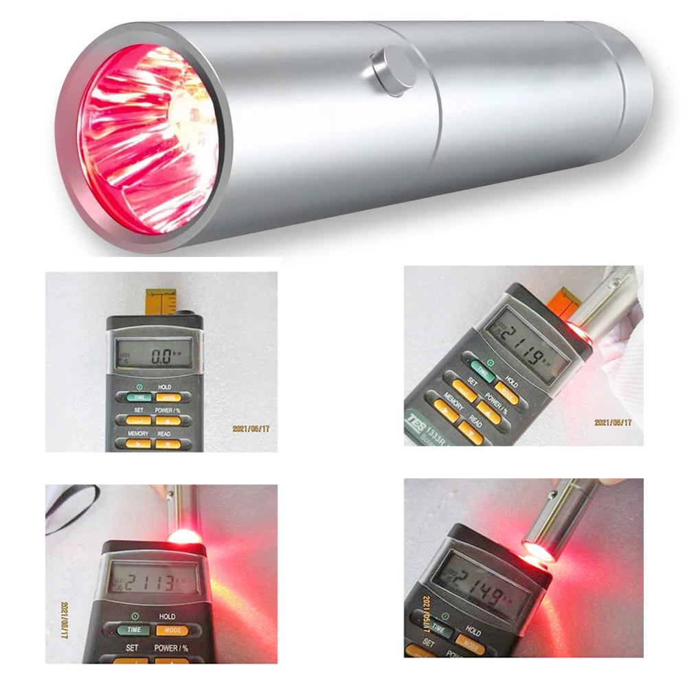 Red Light Torch by Theralamp - Handheld Medical Grade Infrared LED Light - Targeted Joint and Muscle Pain Relief 630nm 660nm 850