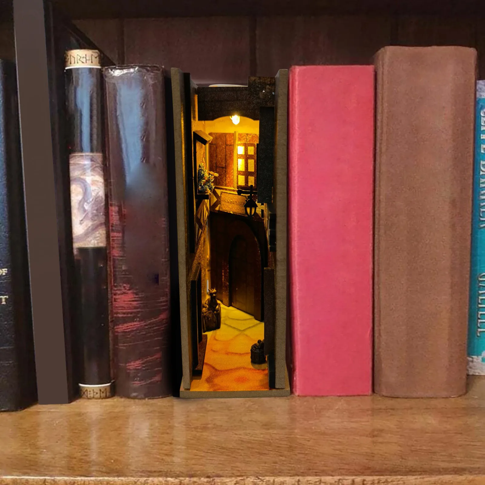 

Новинка, украшение для книжной полки, подставка для книг, для кабинета, офиса, для старой улицы, пляжа, для ночной жизни, украшение для переул...