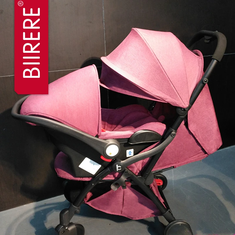 Детские коляски легкий складной амортизирующая Высокая Пейзаж может сидеть и