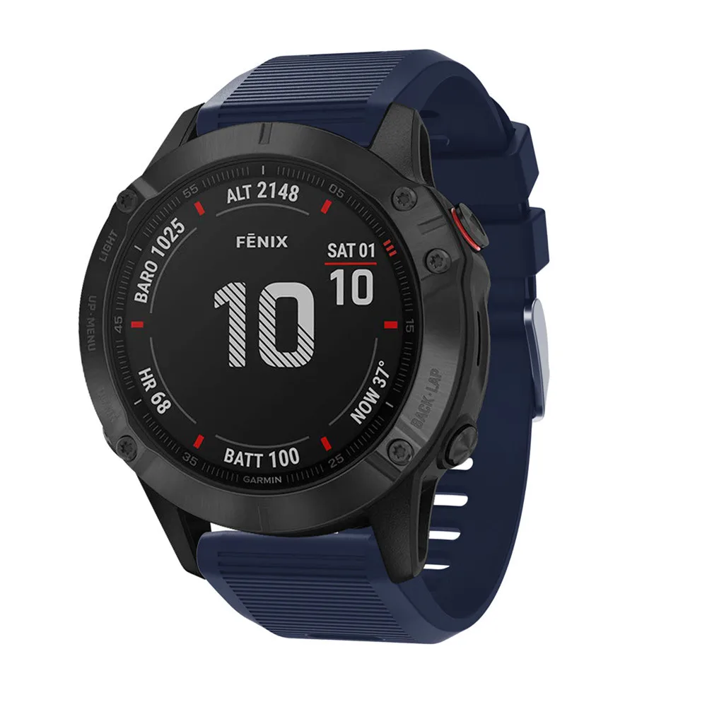 Ремешок силиконовый для наручных часов Garmin Fenix 5X Plus 3 3HR пособие MK1 6X Pro 26