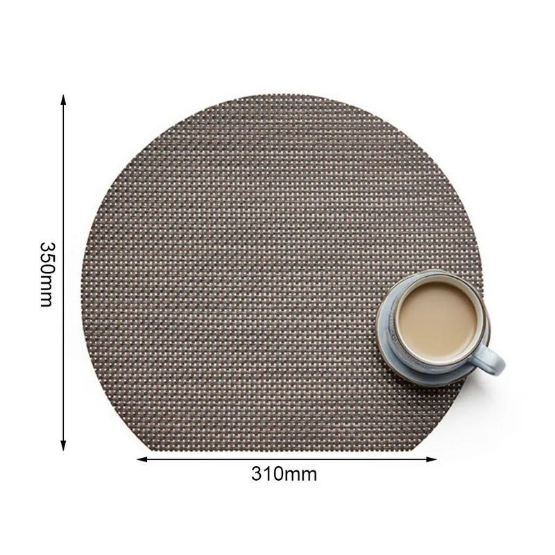 Обеденный стол круглый ПВХ салфетки термостойкая изоляционная подставка для
