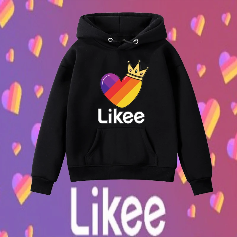 

2020 New LIKEE Autumn Winter Coat Cute Kids Boys Girls Clothes Hooded Child Cartoon Hoodie Letter Sweatshirt Tops Clothes