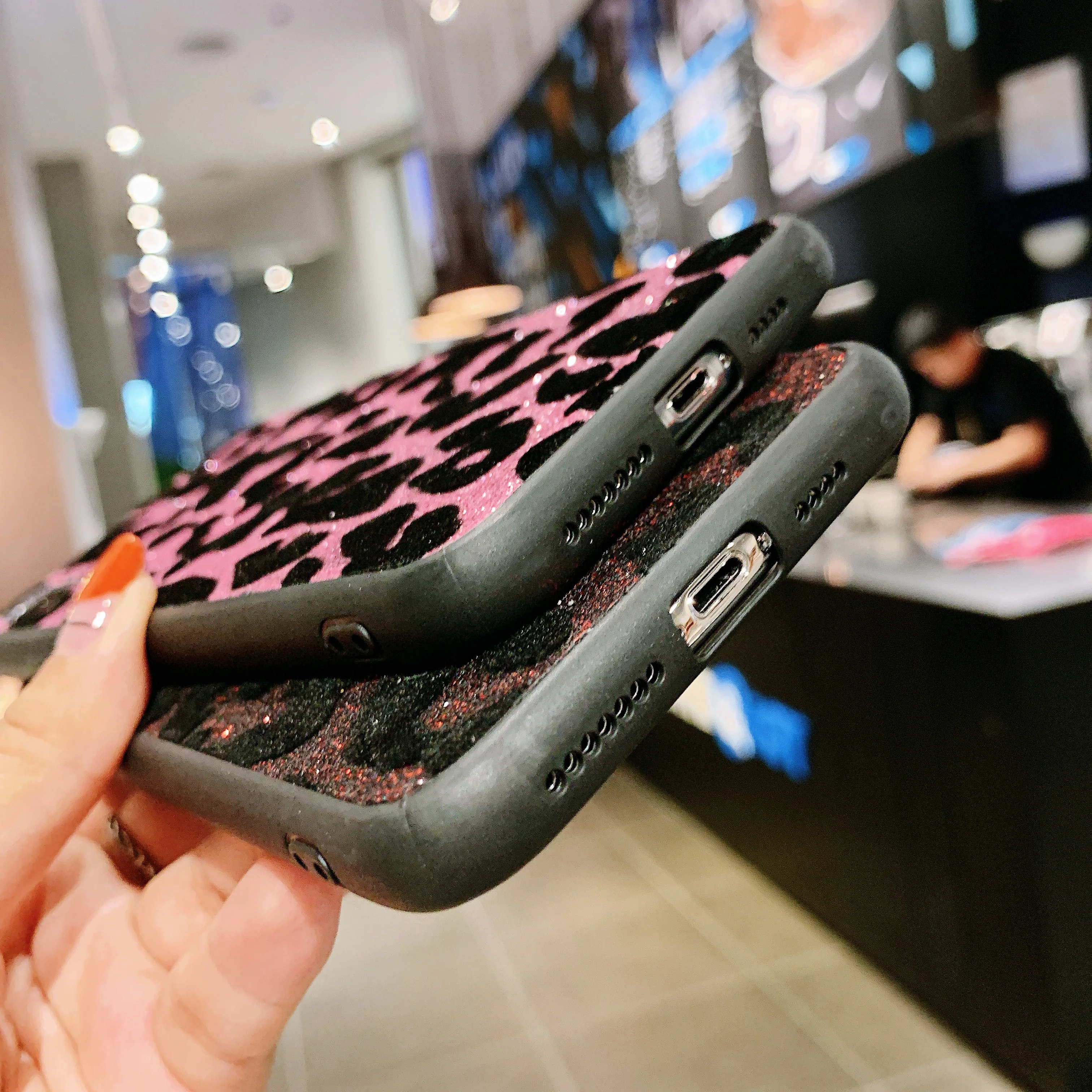 Блестящий леопардовый чехол для телефона Samsung Galaxy S10 S9 S8 A7 2018 A9s A6 A8 A10 A30 A50 A70 J4 Plus j6