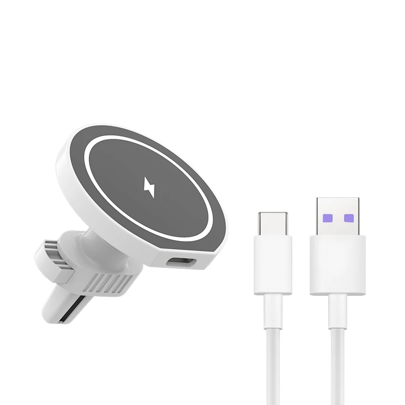 

Magnetic Qi 15W Wireless Car Charger Phone Holder for iPhone 12 pro max mini magsafe Wireless Charger Fast wirelss Charging QI
