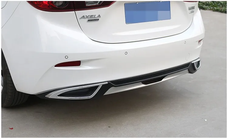 Диффузор для заднего бампера Mazda 3 Axela передняя губа из АБС пластика задний