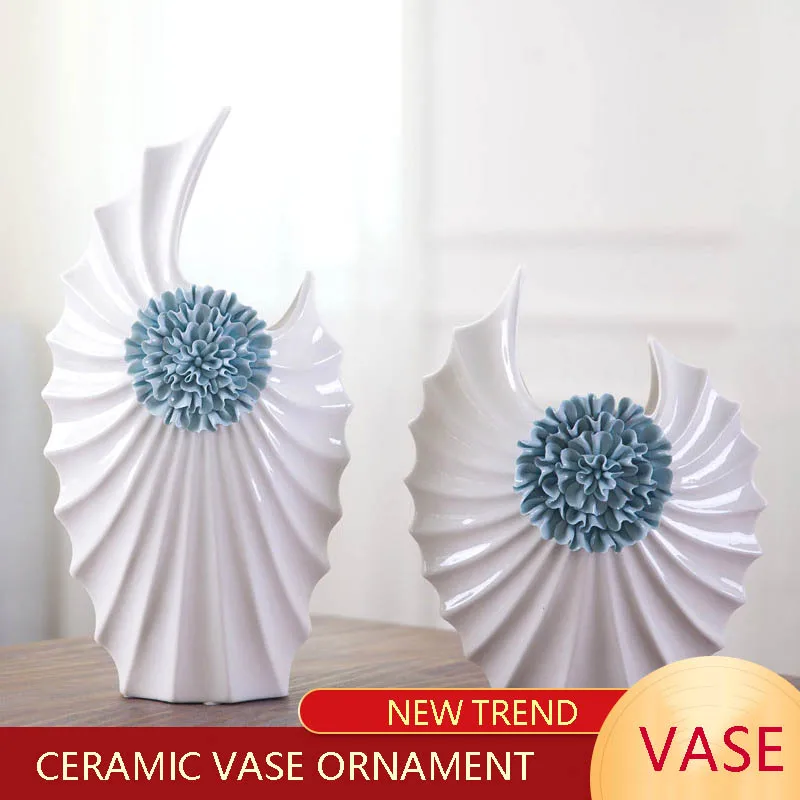 Европейский современный минималист Мода керамическая ваза гостиной домашний