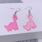 2021 новые стильные милые серьги ручной работы в виде динозавра для девочек, красочные акриловые животные, маленькие женские украшения в подарок