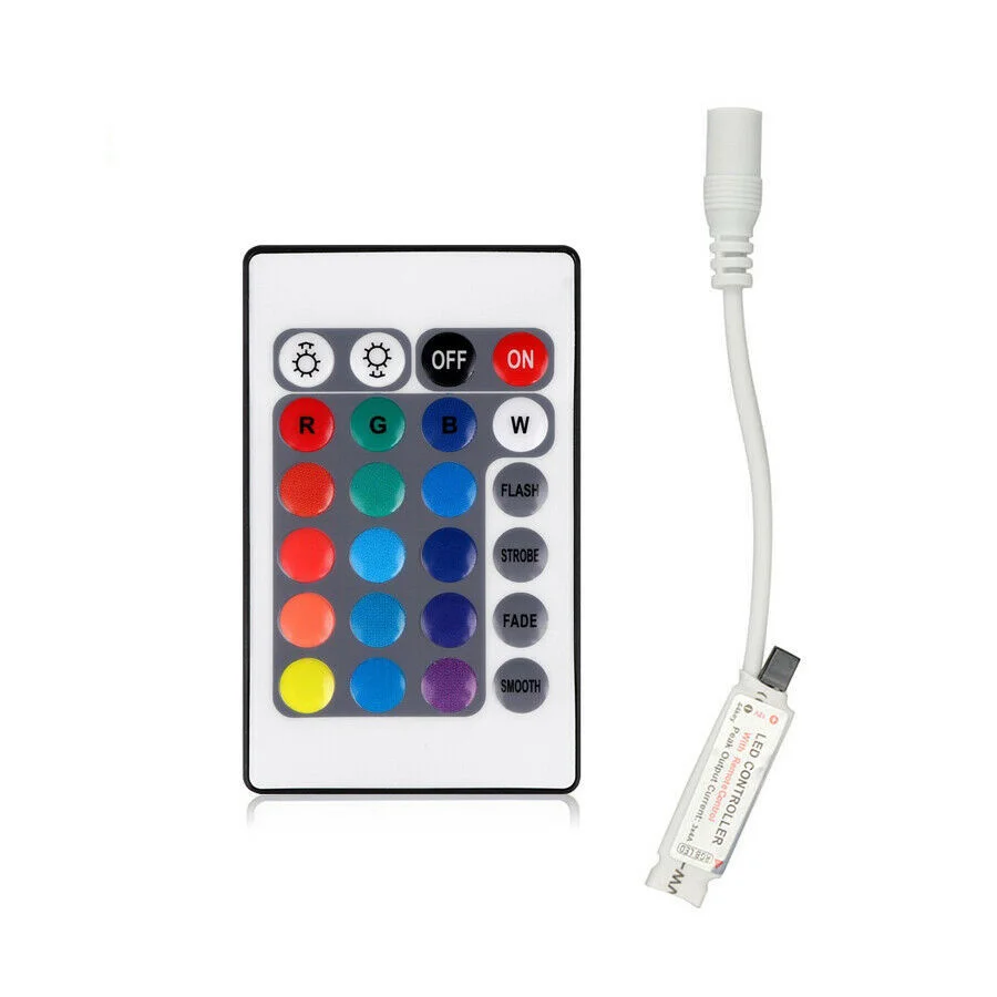 Barra de luz led5m, 10m, 15m, 3528rgb24, juego de llaves-4