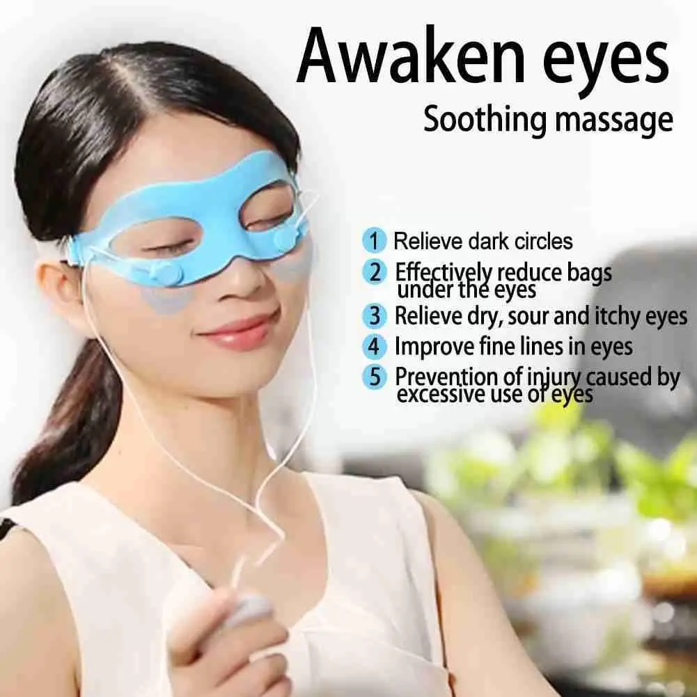 

2021 Electric Vibration Eye Massager Silicone Eye Bags Eyepatch Circulation Dark Promote Relief Blood Remover Circle Fatigu D7W8