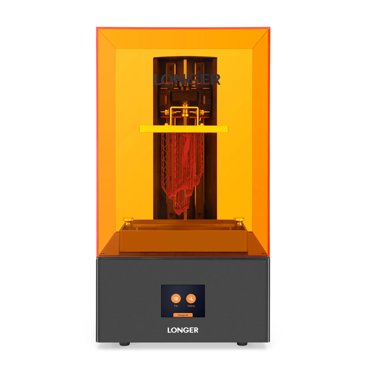 

LONGER Orange 4K 3D Printer High Precision SLA 3D Printer with 4K Mono LCD Screen Parallel UV Resin Printer