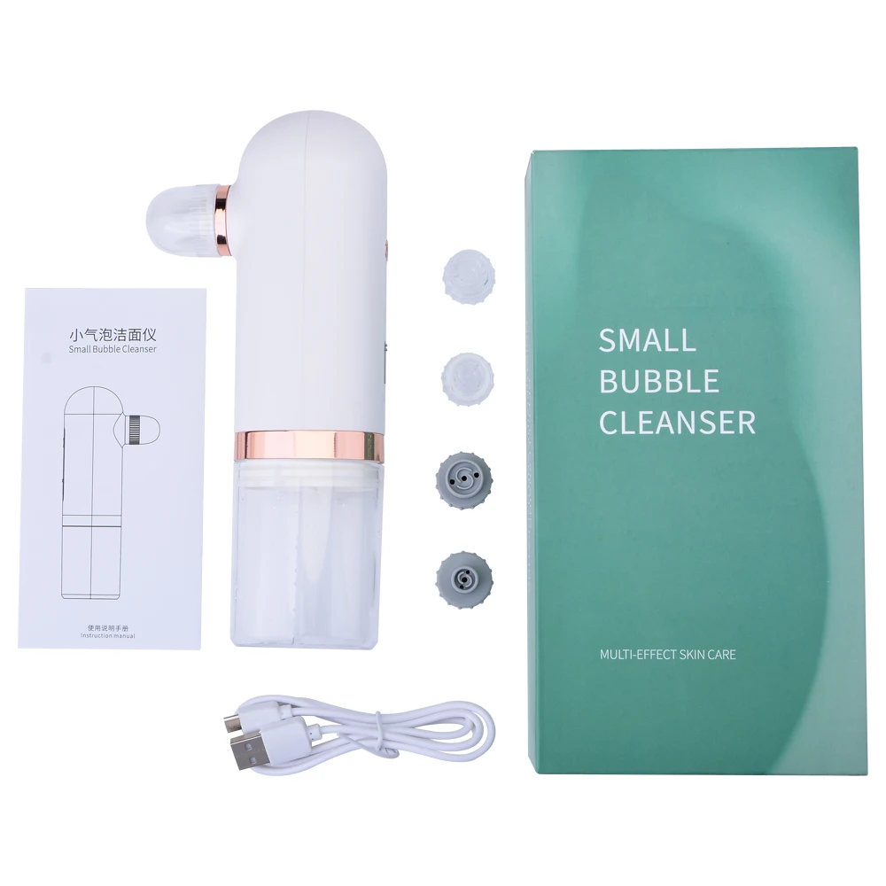 

Small Bubble Blackhead Remover Black Point Vacuum Facial Cleansing Tool Water Cycle Pore Acne Pimple Removal Beauty Instrument