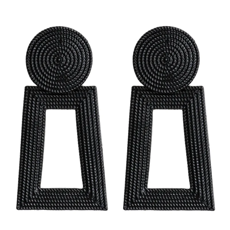 LETAPI модные золотые серьги капли для женщин крупные геометрические металлические