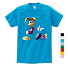 Летняя детская футболка унисекс с принтом Rayman Legends хлопковые футболки с короткими рукавами и рисунком для девочек, топ с принтом для мальчиков, одежда для игр для детей от 2 до 14 лет