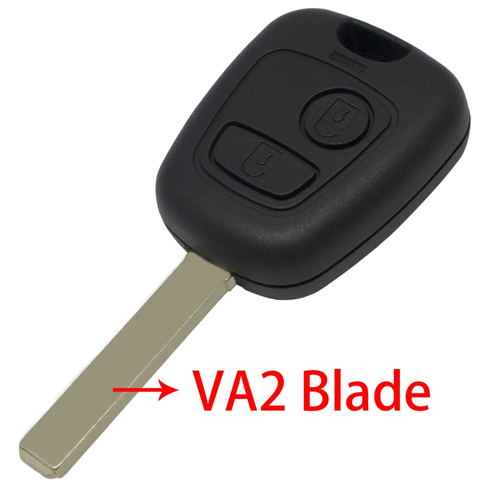 VA2 Blade WhatsKey для peugeot партнер 206 106 107 207 306 307 407 ключа оболочки NE73 сменная лопасть 2 кнопки чехол для дистанционного ключа от машины крышка - Количество кнопок: VA2 Blade