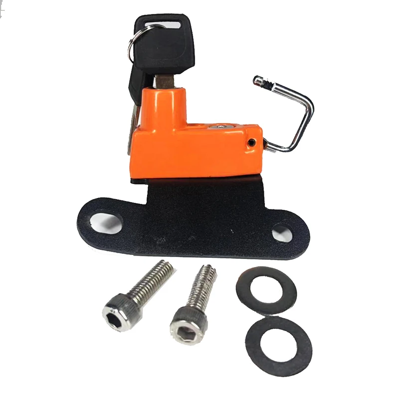 6 цветов замок для мотоциклетного шлема с 2 ключами боковая защита от кражи