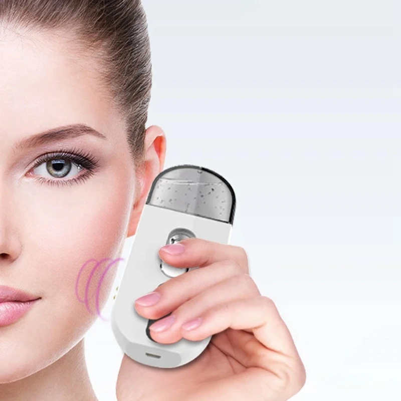Portable Spray Mist Facial Steamer Face Care Spa Beauty Moisturizing Equipment Cleasing Ultrasonic Humidifier | Бытовая техника