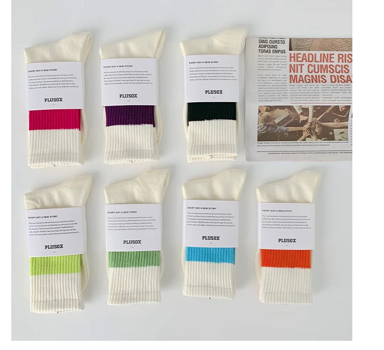 

European and American street hip-hop skateboard socks tide brand diagonal stripes boat socks Harajuku personality couple socks