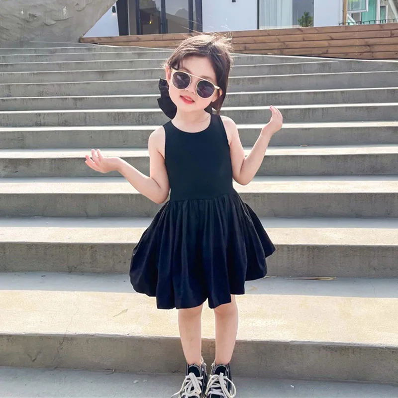 

Hollead Summer Sleeveless Girls Dresses Children's Party Wedding Costume 2021 Summer Toddler Kids Dresses Princess Clothing