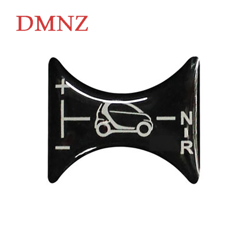 

3D stereo Shift lever panel sticker Central control panel decoration For 2009-2014 smart 451 fortwo car styling Accessories