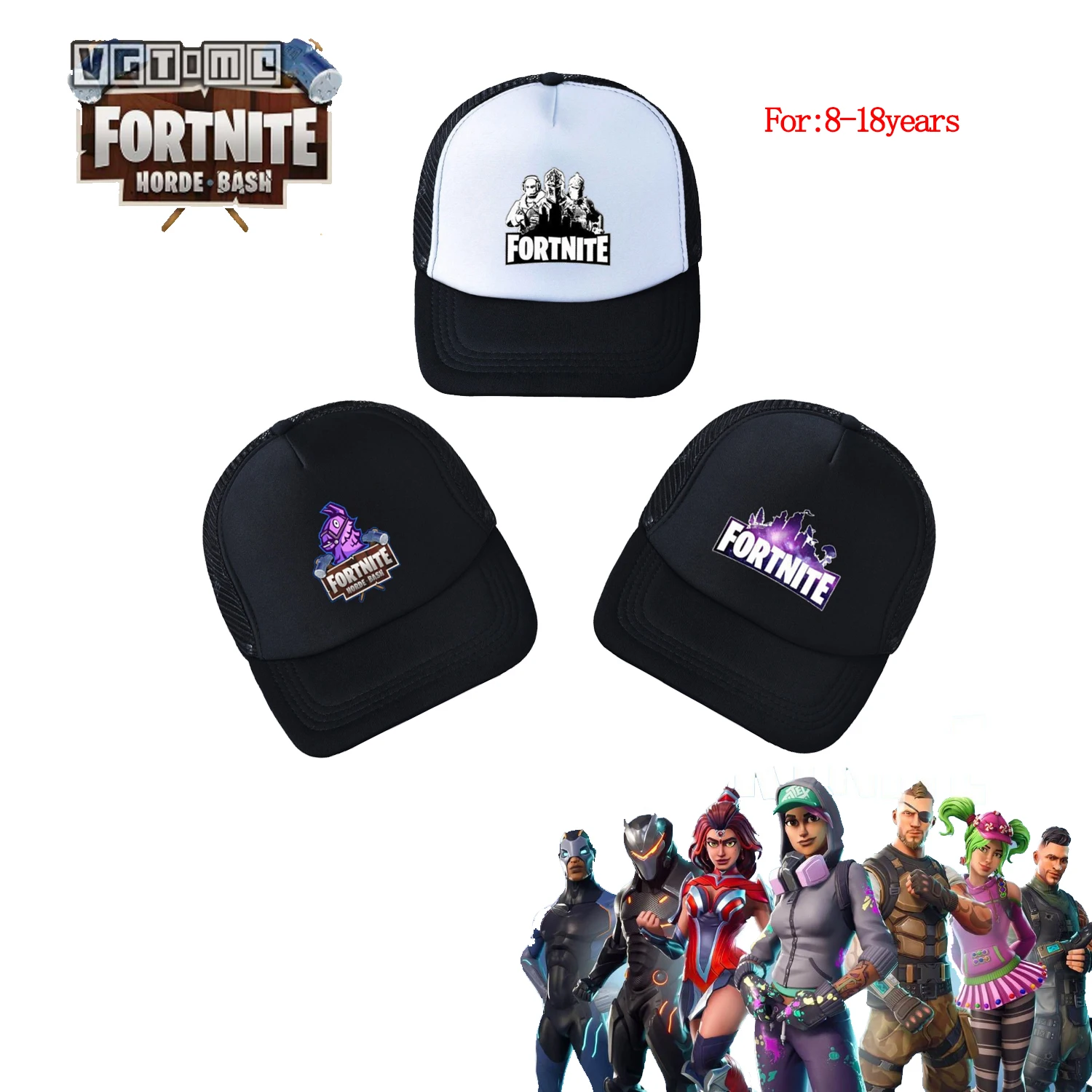 Мужская бейсбольная Кепка для мальчиков модель Fortnite игровая фигурка с