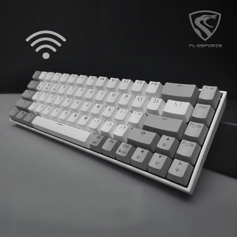 Игровая механическая клавиатура FL ESPORTS 68 клавиш разъем горячей замены проводная