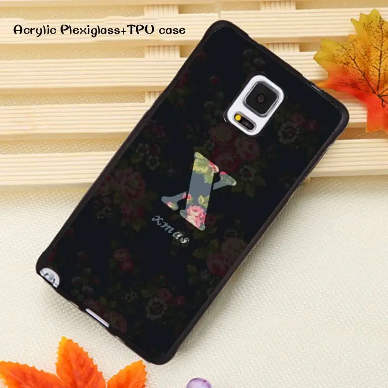 

Fashion Customized printing initial Phone Case Acrylic Plexiglass TPU For Samsung Note20 10 9 8 7 5 Pro ULTRA