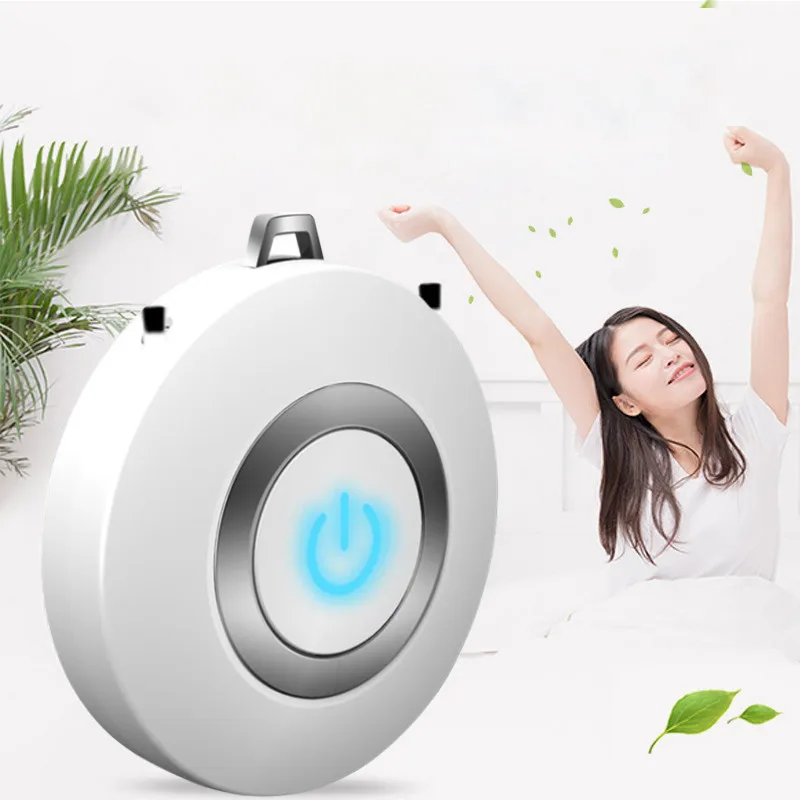 

Wearable Air Purifier Necklace Mini Portable USB Air Cleaner Negative Ion Generator Low Noise No Radiation Air Freshener