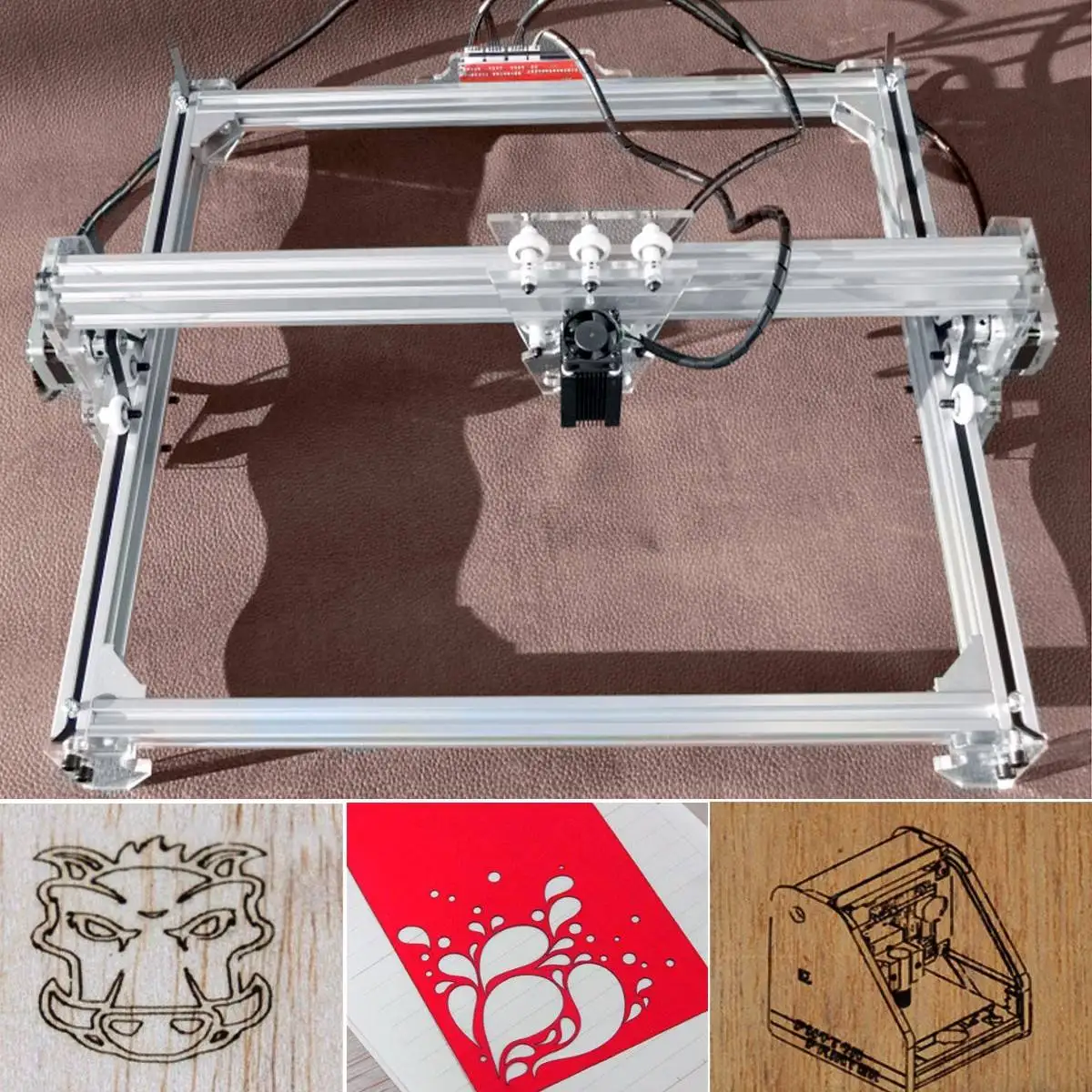 15W / 3000mw 50x65cm CNC Laser Engraver Engraving Machine for Metal/Wood Router/DIY Cutter 2Axis Desktop Cutter+ | Инструменты