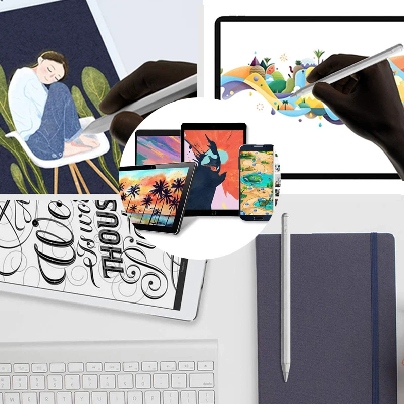 

Active Stylus Touch Pen For iPad Pro 11 12.9 2020 2018 7 6 Air 3 Mini 5 2019 Smart Capacitive Screen Tablet Stylus Pen Pencil