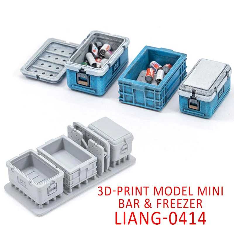 LIANG-0414 1/35 масштаб 3D-печать модель мини бар и морозильная камера DIY | Игрушки хобби