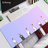 large 90x40cm office cat mouse pad mat game gamer gaming mousepad keyboard compute anime desk cushion for tablet pc notebook