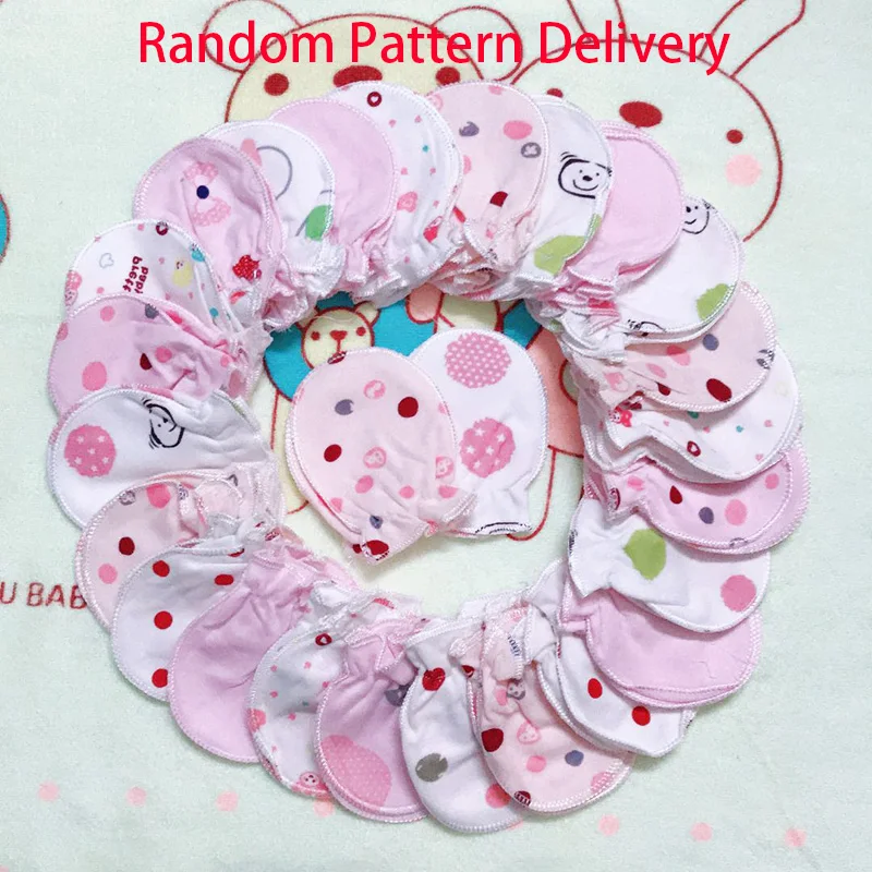 Перчатка для младенца варежки мультфильм шаблон Анти-хватать перчатки защита на