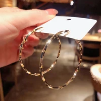 fashion zircon womens earrings hip hop initial letter drop hoop earrings for women 2021 trend jewelry pendientes