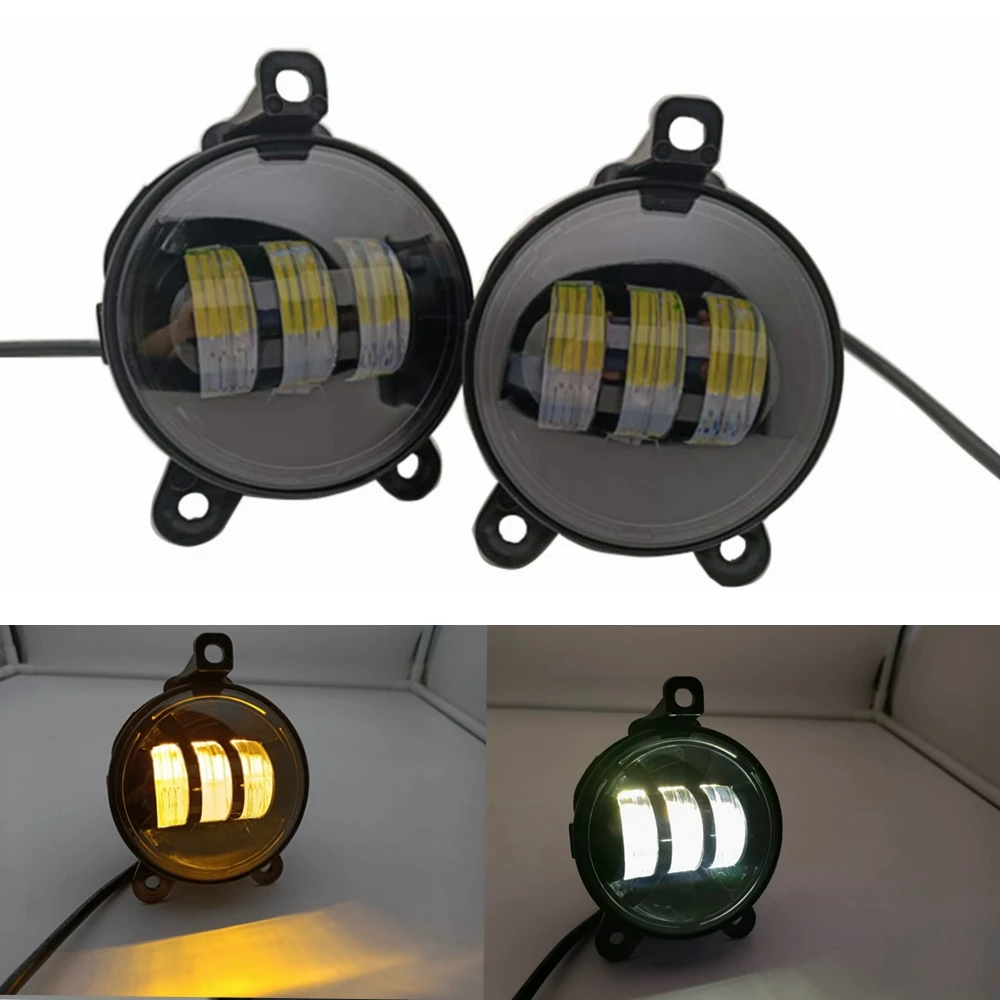Для Газель Россия машины 2 шт. 3 5 дюймов Водонепроницаемый 30W 6000K белый желтый