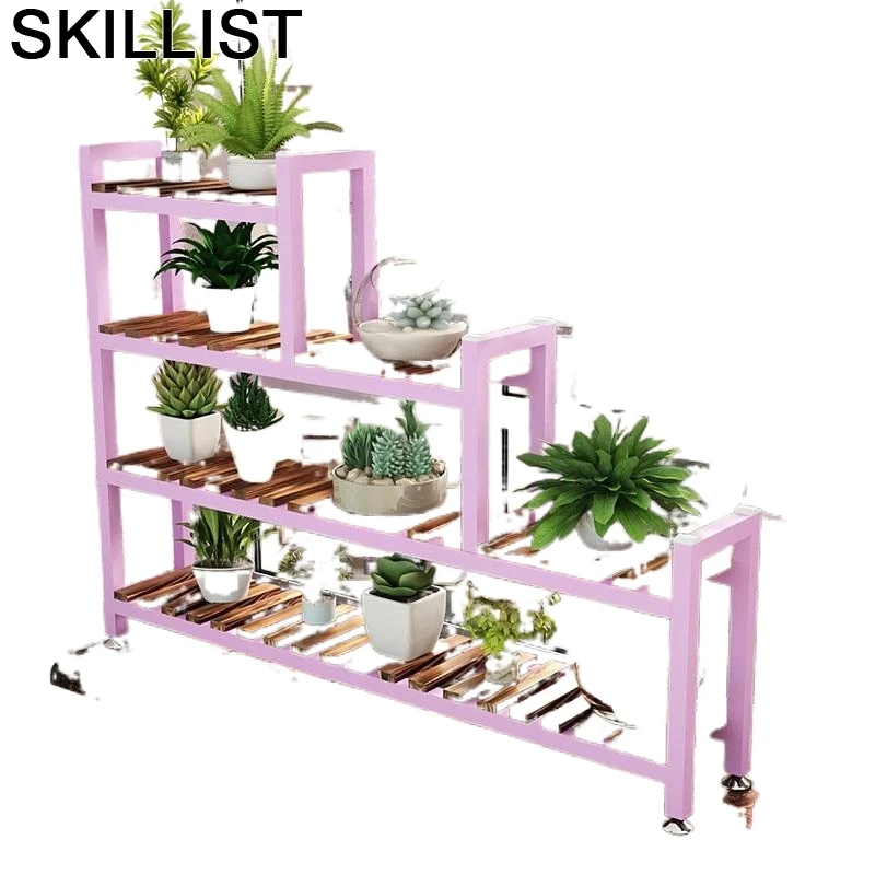 

Madera Plantas Estanteria Para Macetas Wood Garden Shelves For Stojak Na Kwiaty Rack Balcony Flower Dekoration Plant Shelf