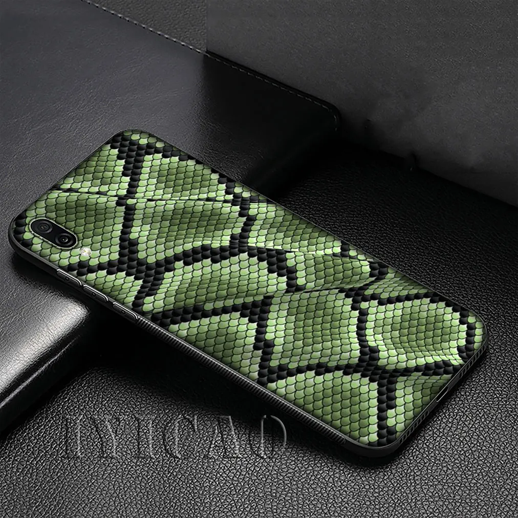 IYICAO Snake Skin Soft Silicone Cover Case for Huawei P30 P20 Pro P10 P9 Lite Mini 2017 2016 P Smart Z Plus 2019 |