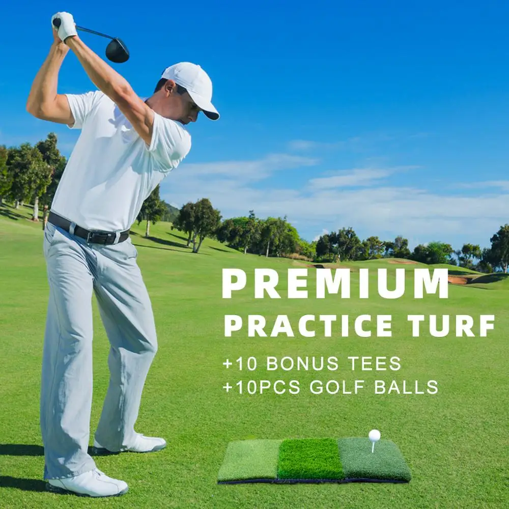 Коврик для ударов гольфа Тренировочный игры в гольф на заднем дворе складной
