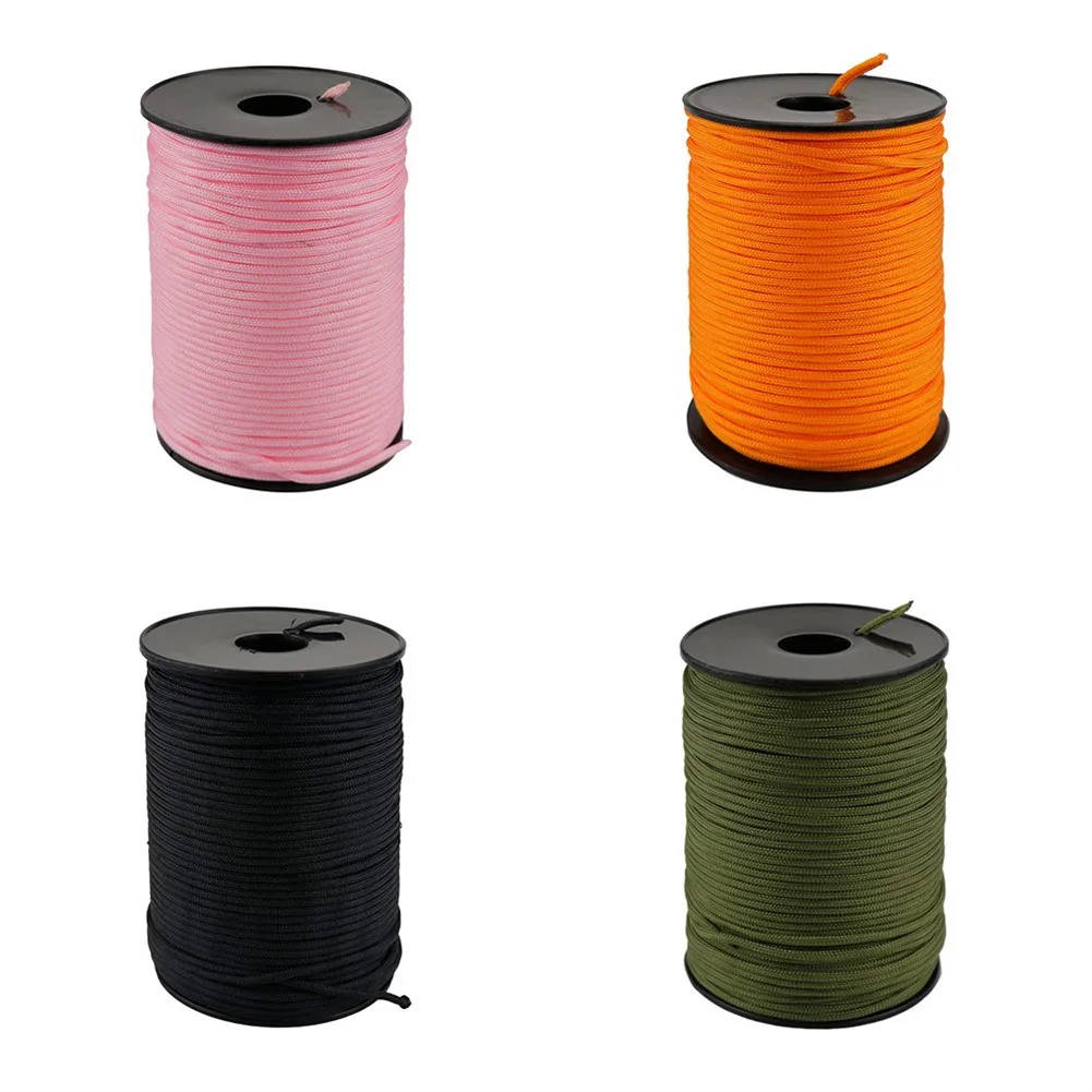 

100M Rope Guy Line Sailing Lanyard Caravan Camping Awning Gazebo Tent Cord 5 Strand Parachute Traction Rescue Tied Tent Rope