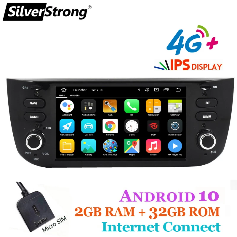 SilverStrong DSP Android радио для Grande Punto Linea Авторадио автомобильный мультимедийный плеер