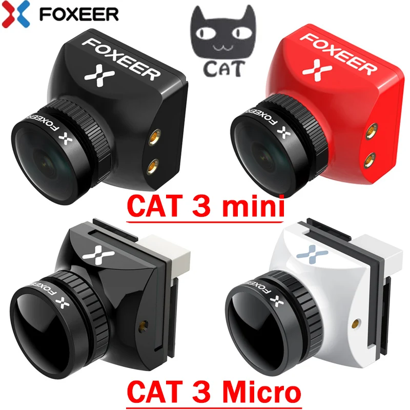 FOXEER Micro Cat 3/Mini Cat 3 1200TVL Starlight 0.00001Lux FPV Camera Low Latency Low Noise for RC FPV Racing Drone enlarge