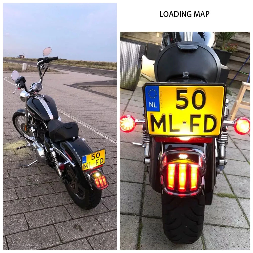 Светодиодный стоп-сигнал лампа для номерного знака подходит Sportster 883 1200 XL Touring Softail