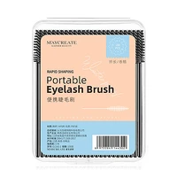 50pcs eye lashes cosmetic applicator eyelash mascara wands eyebrow brushes makeup kit eyelashes extension disposable