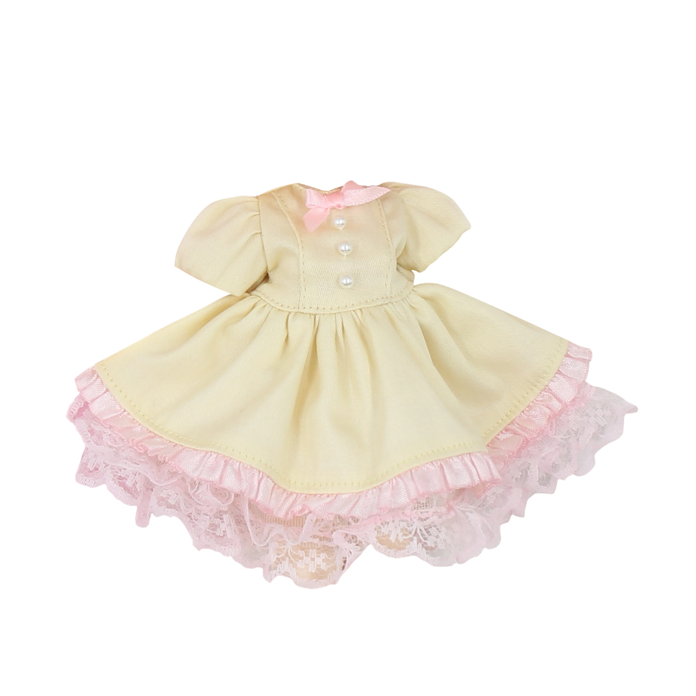 ICY DBS Blyth doll Dress Suit blyth clothes yellow dress lace pink bow anime | Игрушки и хобби