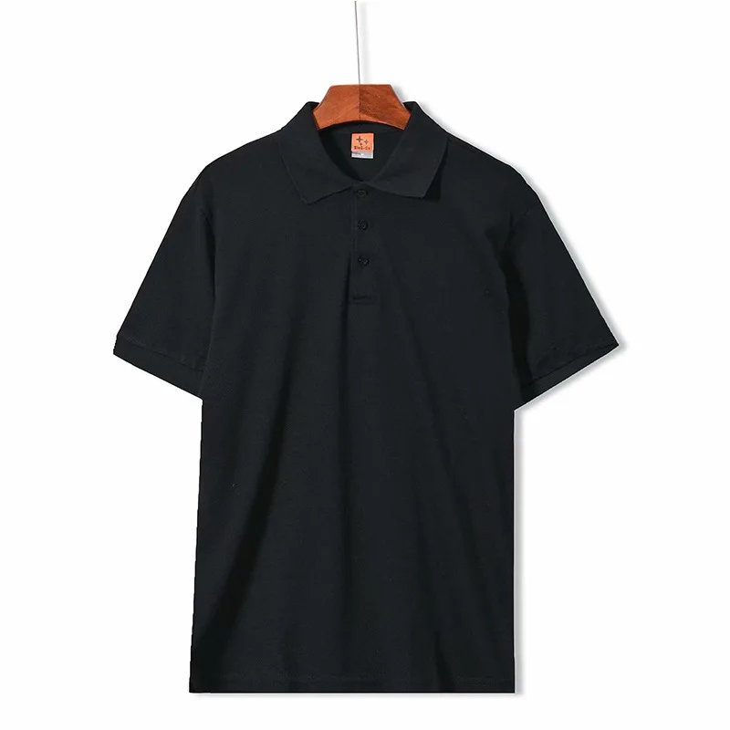 

Pure color cotton collar POLO shirt overalls t-shirts with short sleeves