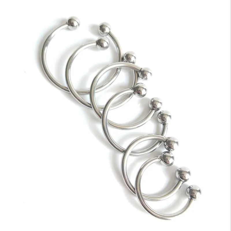 Бесплатная доставка двойной шариковый Нержавеющая сталь головки для члена