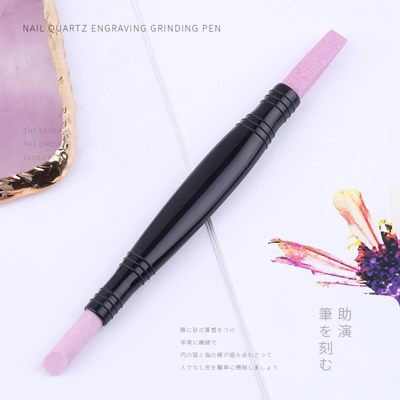 1 шт. для маникюра инструменты фиолетовый двухголовый кварцевый инструмент