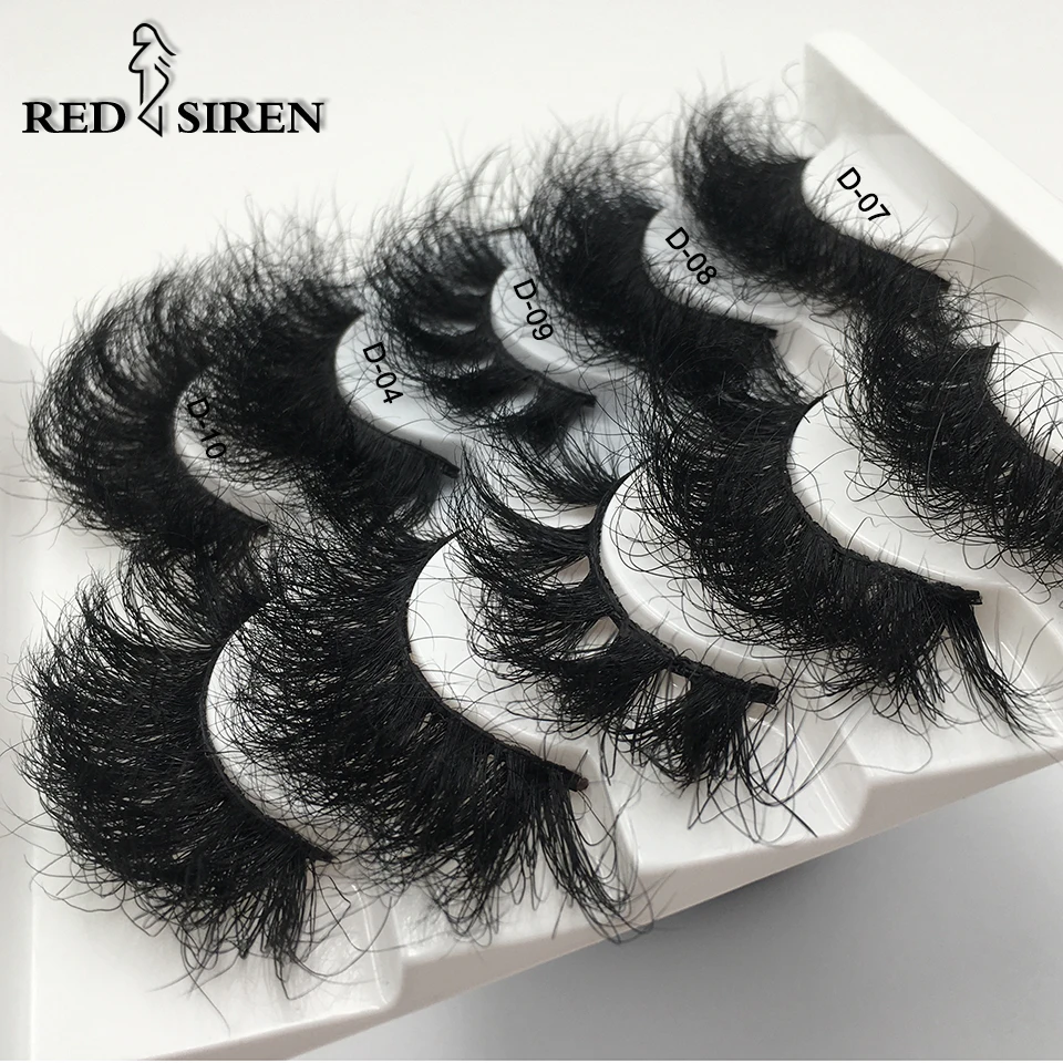 1 Pair/ Pack Fluffy Lashes 25mm 3d Mink Lashes Long Thick Natural False Eyelashes Wholesale Lashes Vendors Makeup Mink Eyelashes